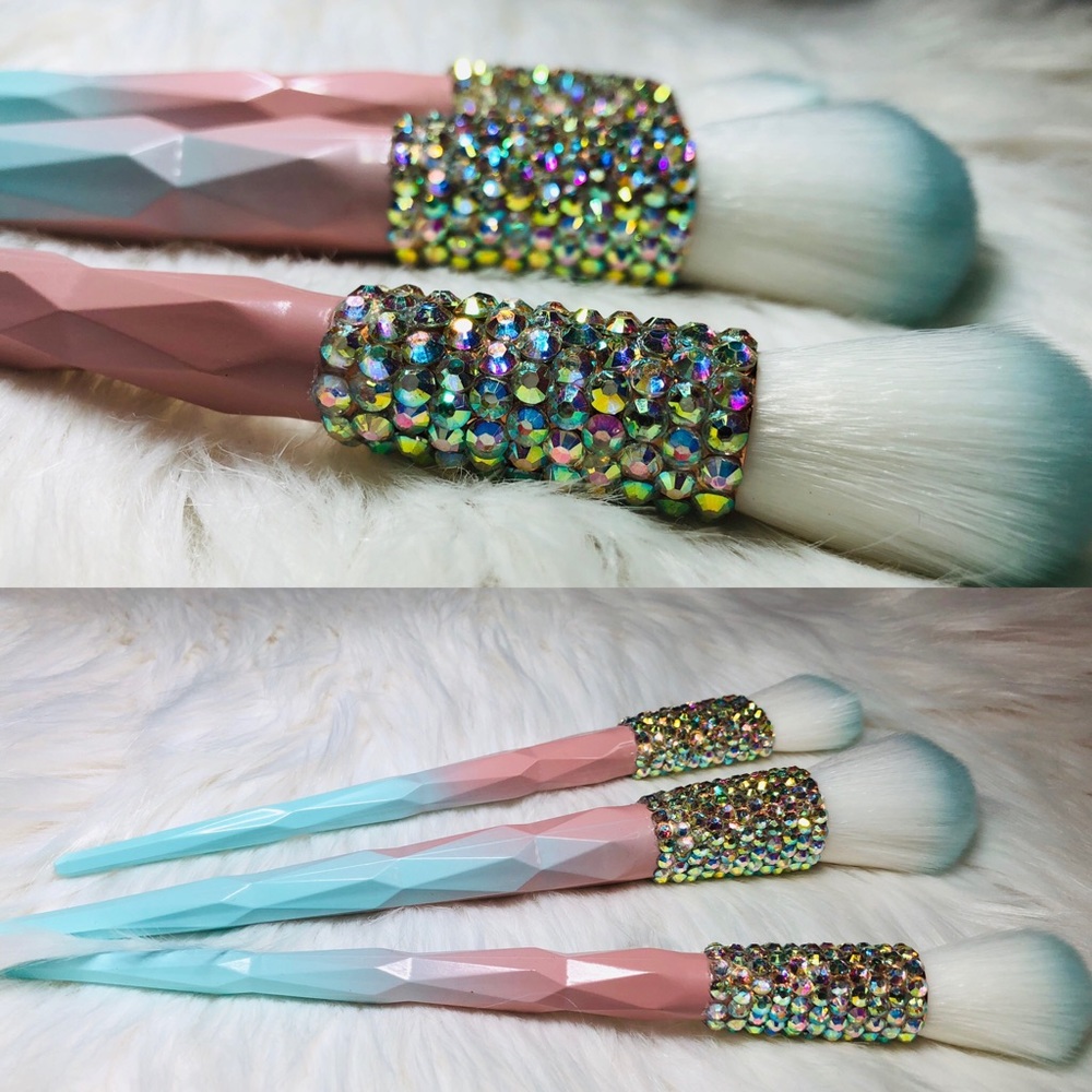 Jordan Kope Hand Blinged out Makeup Brushes